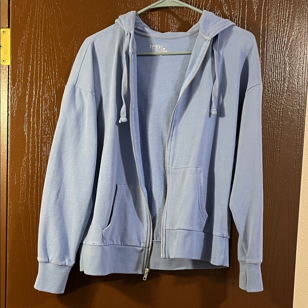 Time and Tru Soft Blue Hoodie